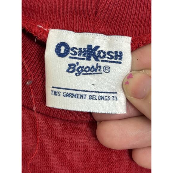 VTG 90s OshKosh B’Gosh Girl’s Holiday Teddy Bear Sweatshirt 2T Christmas - Picture 5 of 7